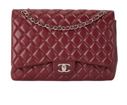 Maxi Classic Double Flap, Caviar, Burgundy, 15002029 (2011), AC, 2*